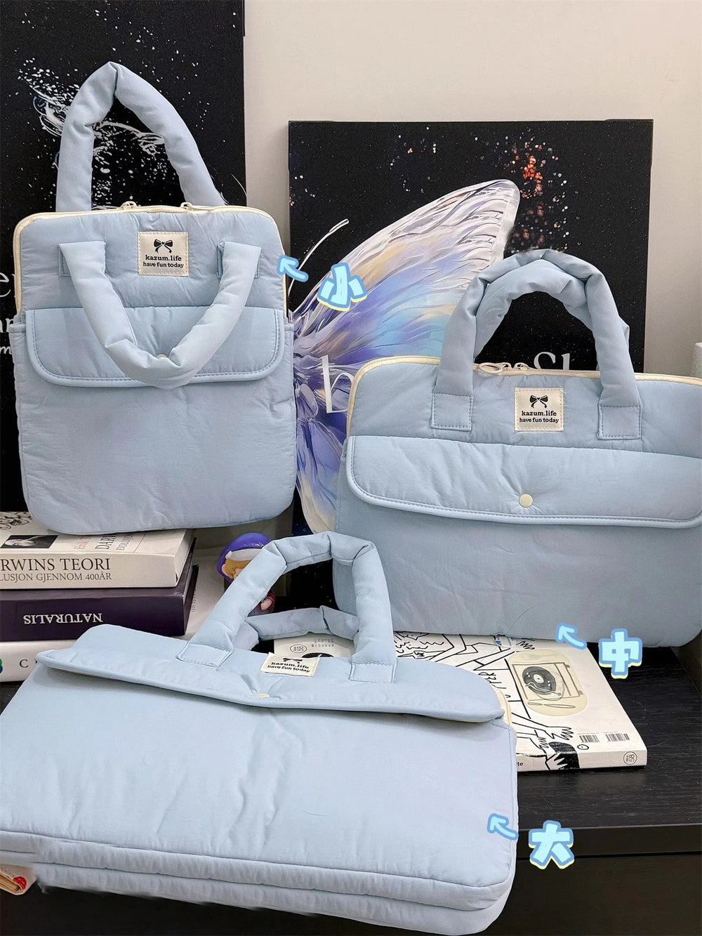 Stilvolle Polyester-Laptop-Tasche – Solides Design – Unisex