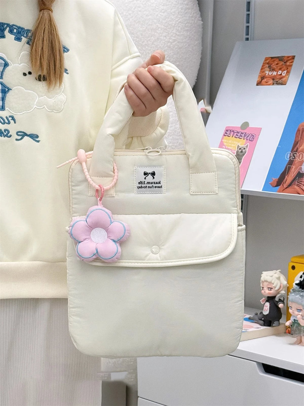 Stilvolle Polyester-Laptop-Tasche – Solides Design – Unisex