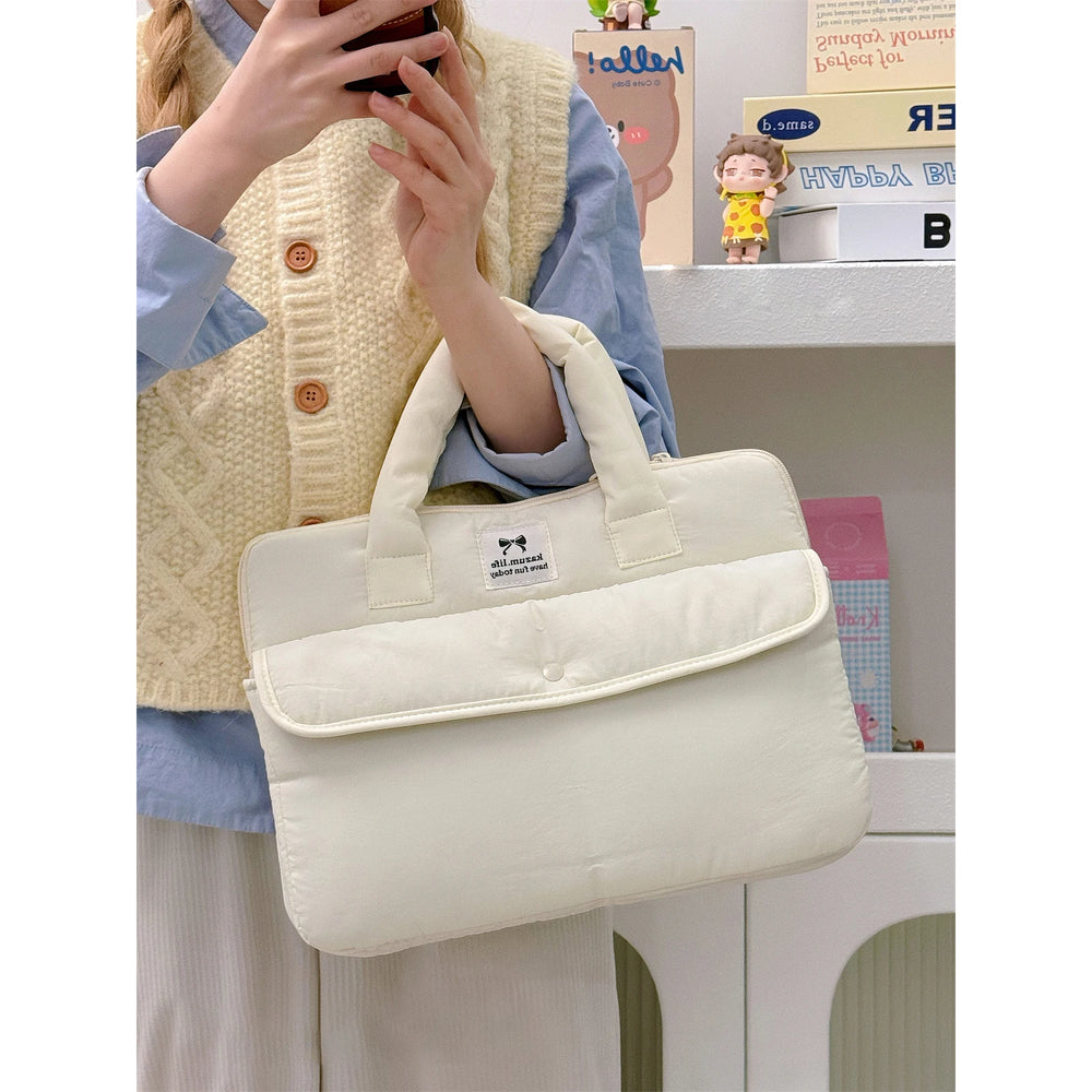 Stilvolle Polyester-Laptop-Tasche – Solides Design – Unisex