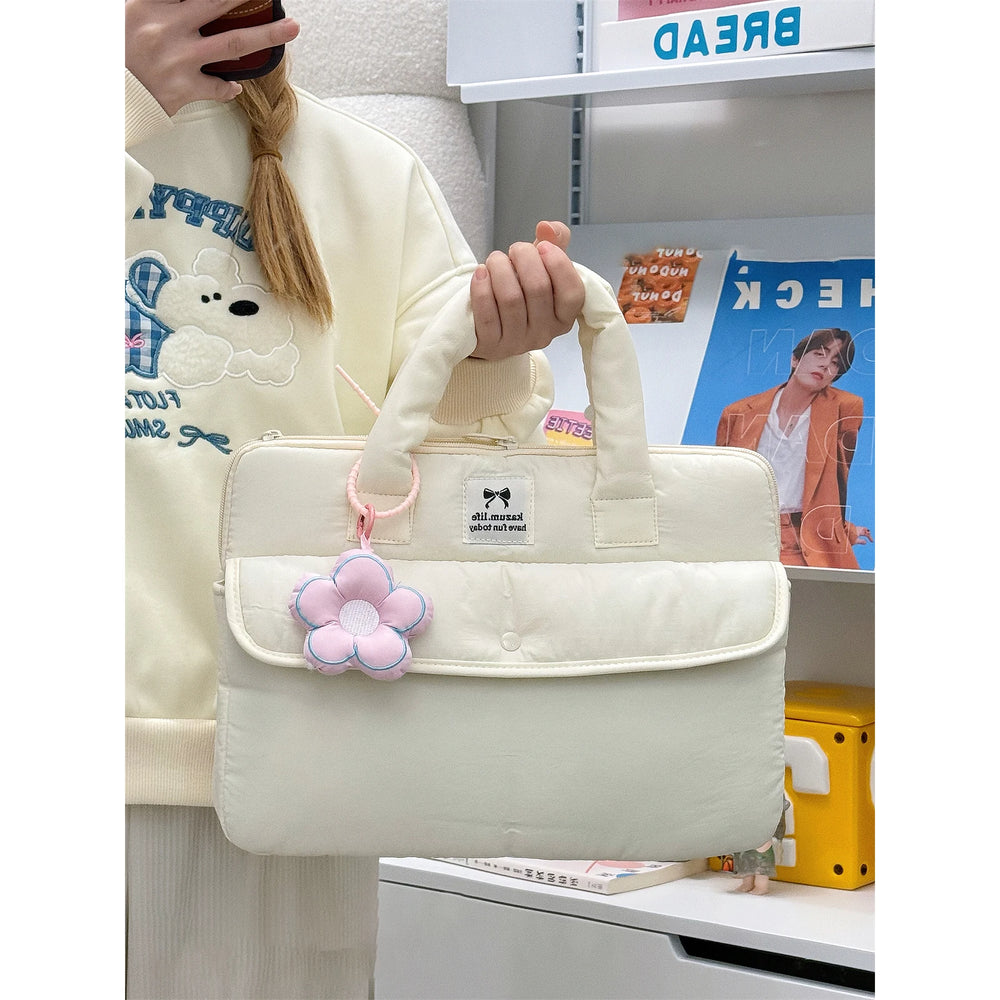 Stilvolle Polyester-Laptop-Tasche – Solides Design – Unisex