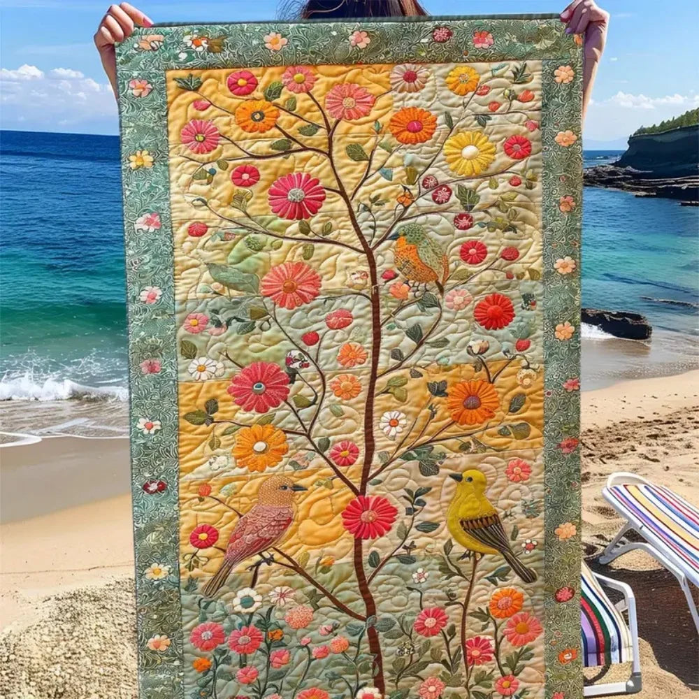 schnelltrocknendes Strandtuch aus Baumwolle, blau bedruckt, Grösse: 50x100cm bis 140x180cm, modern