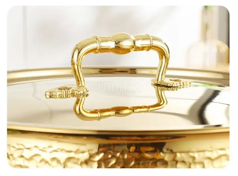 Exquisiter Edelstahl-Suppentopf mit Doppelgeschmack 26cm für moderne Küchen