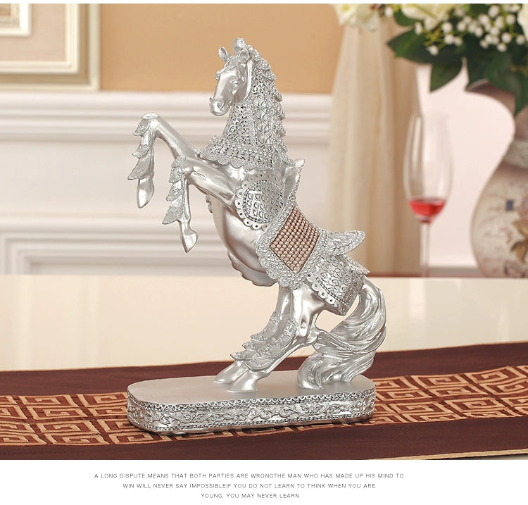 Pferdeskulptur – Origami-Design – Harz – Wohnaccessoire