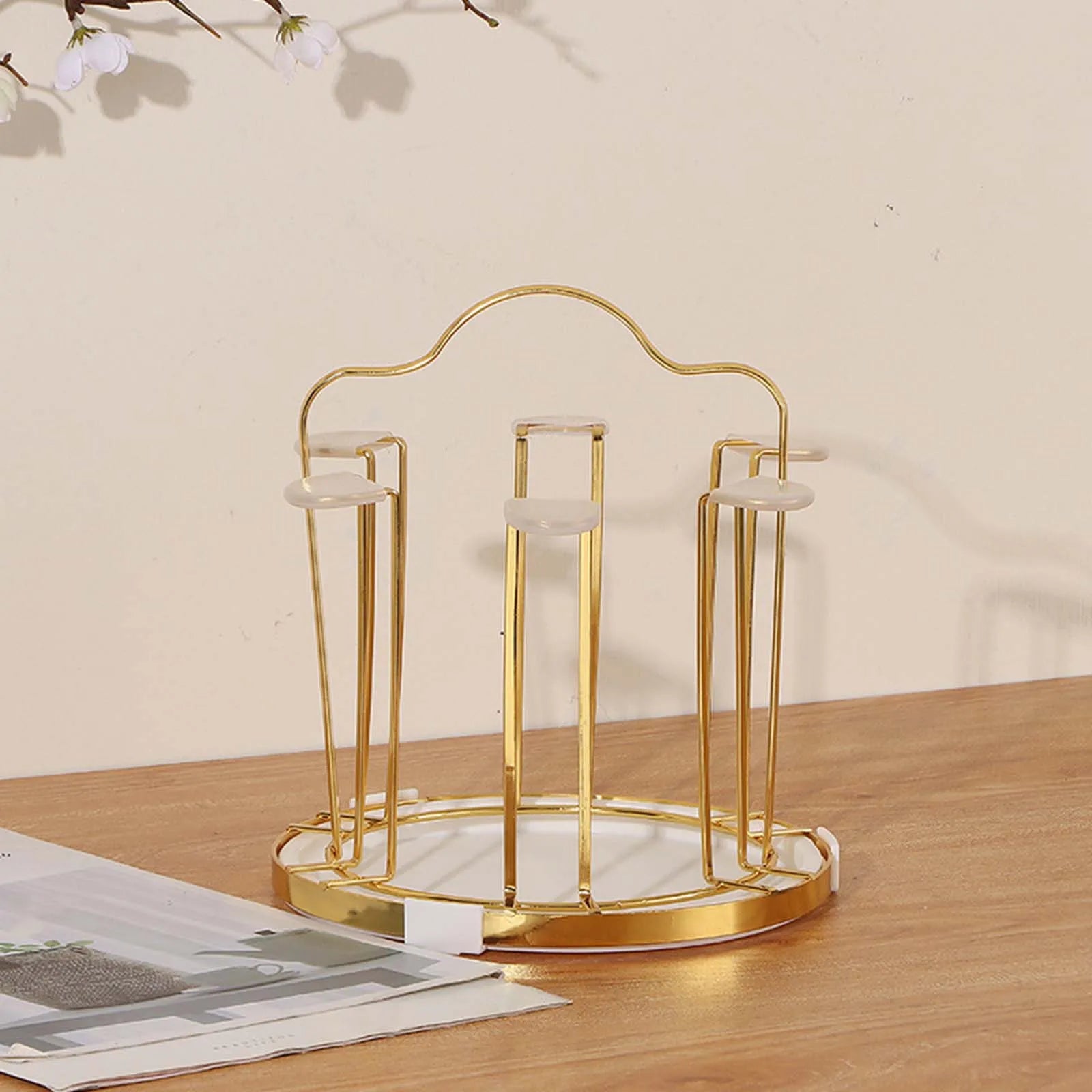 Tassen-Abtropfgestell – Eisen & PP – Tragbarer Organizer