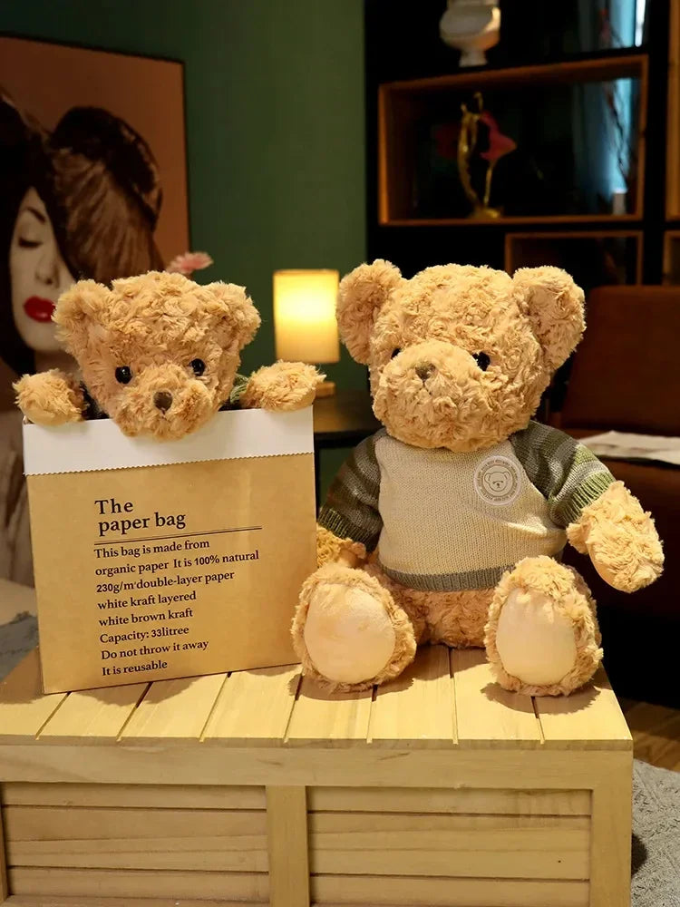 Teddybär Plüschspielzeug – Vintage Plüsch – 25cm Sitzend