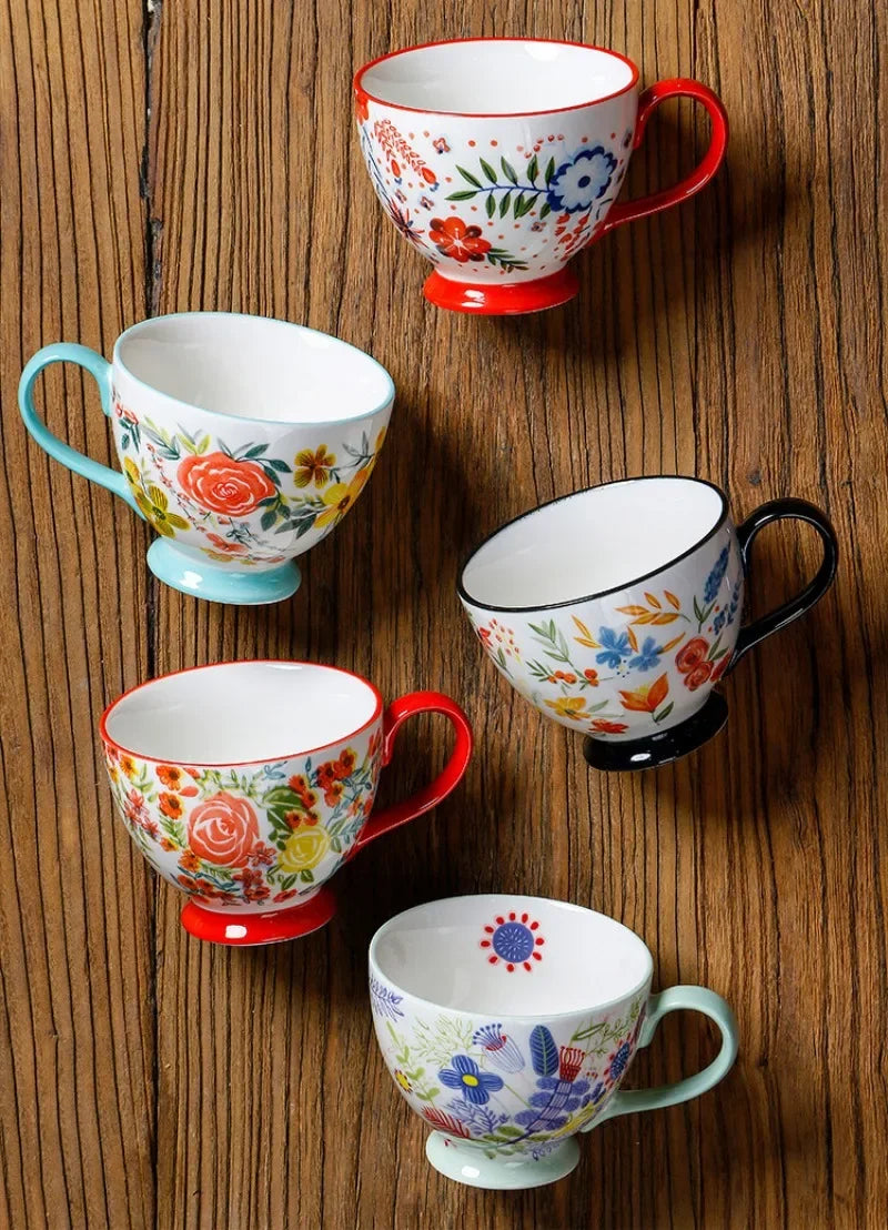 Teetasse – Porzellan – 450ml Handbemalt