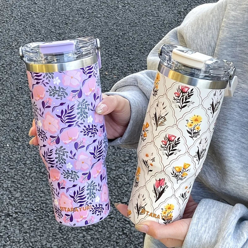 Thermo-Flasche – Edelstahl-Design – 900ml Fassungsvermögen