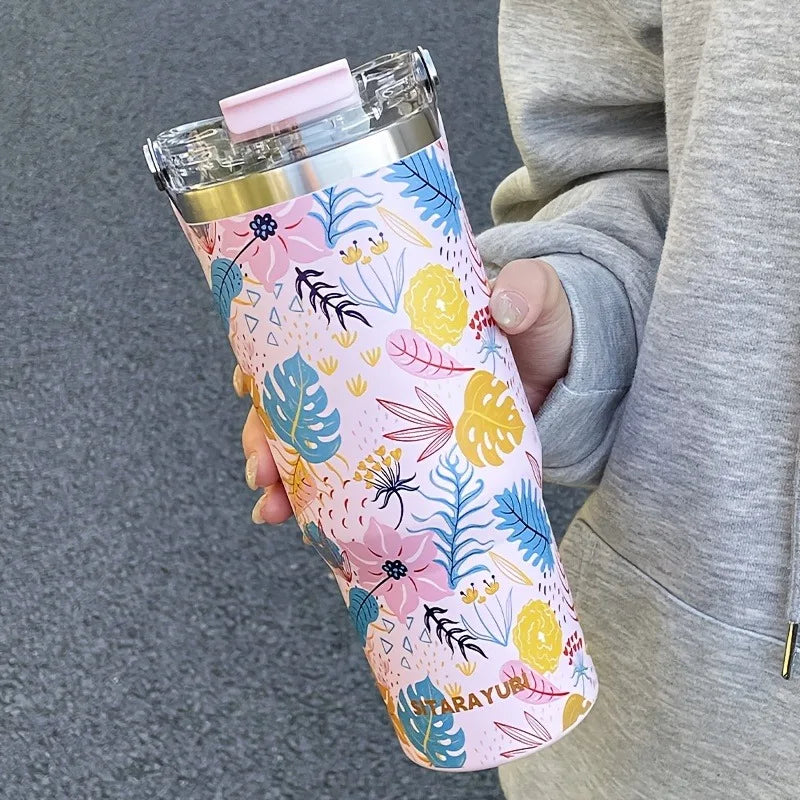 Thermo-Flasche – Edelstahl-Design – 900ml Fassungsvermögen