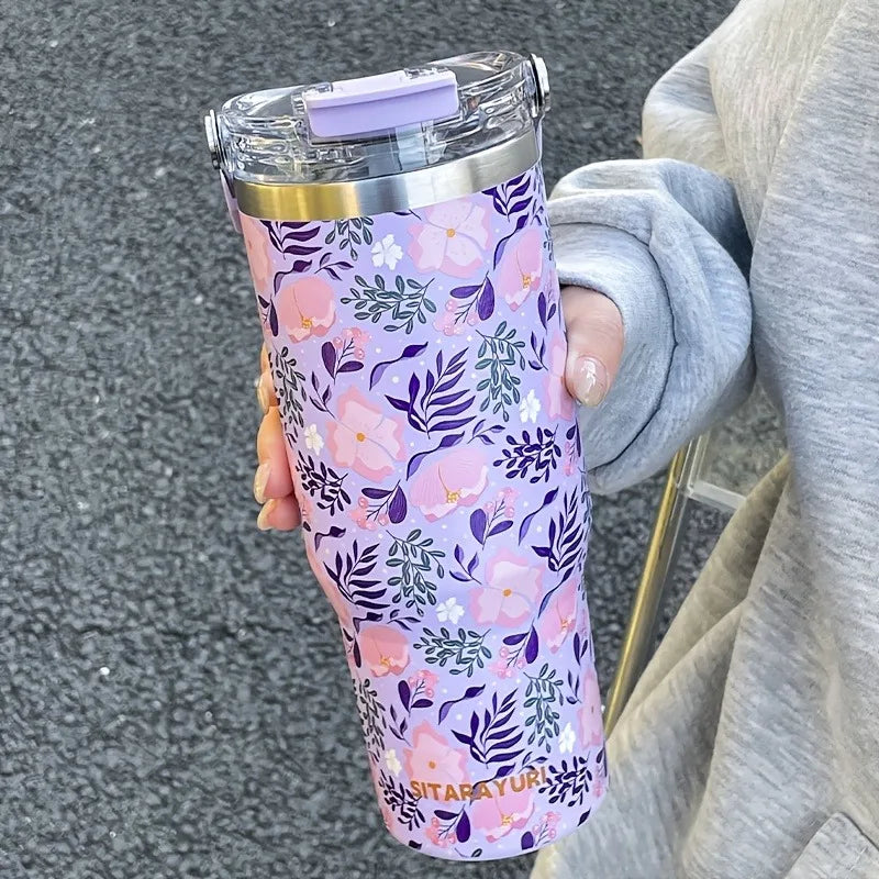 Thermo-Flasche – Edelstahl-Design – 900ml Fassungsvermögen