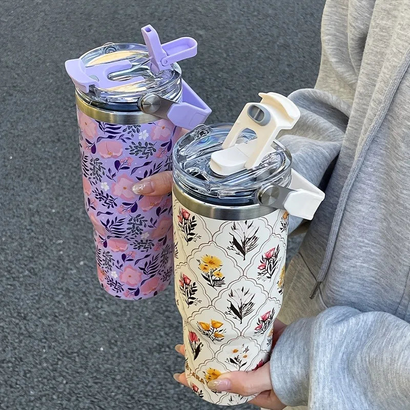 Thermo-Flasche – Edelstahl-Design – 900ml Fassungsvermögen