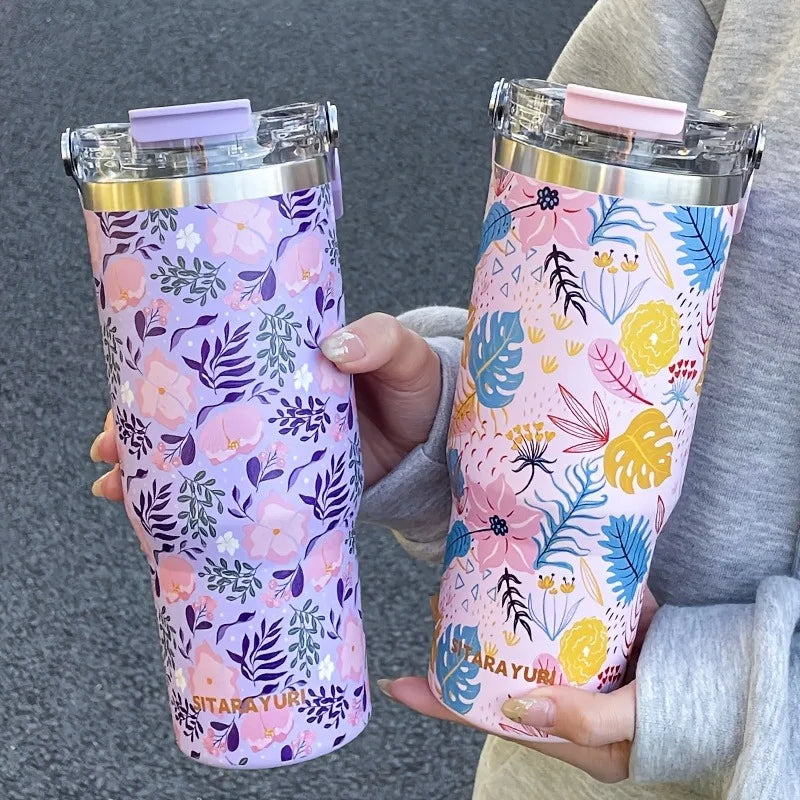 Thermo-Flasche – Edelstahl-Design – 900ml Fassungsvermögen