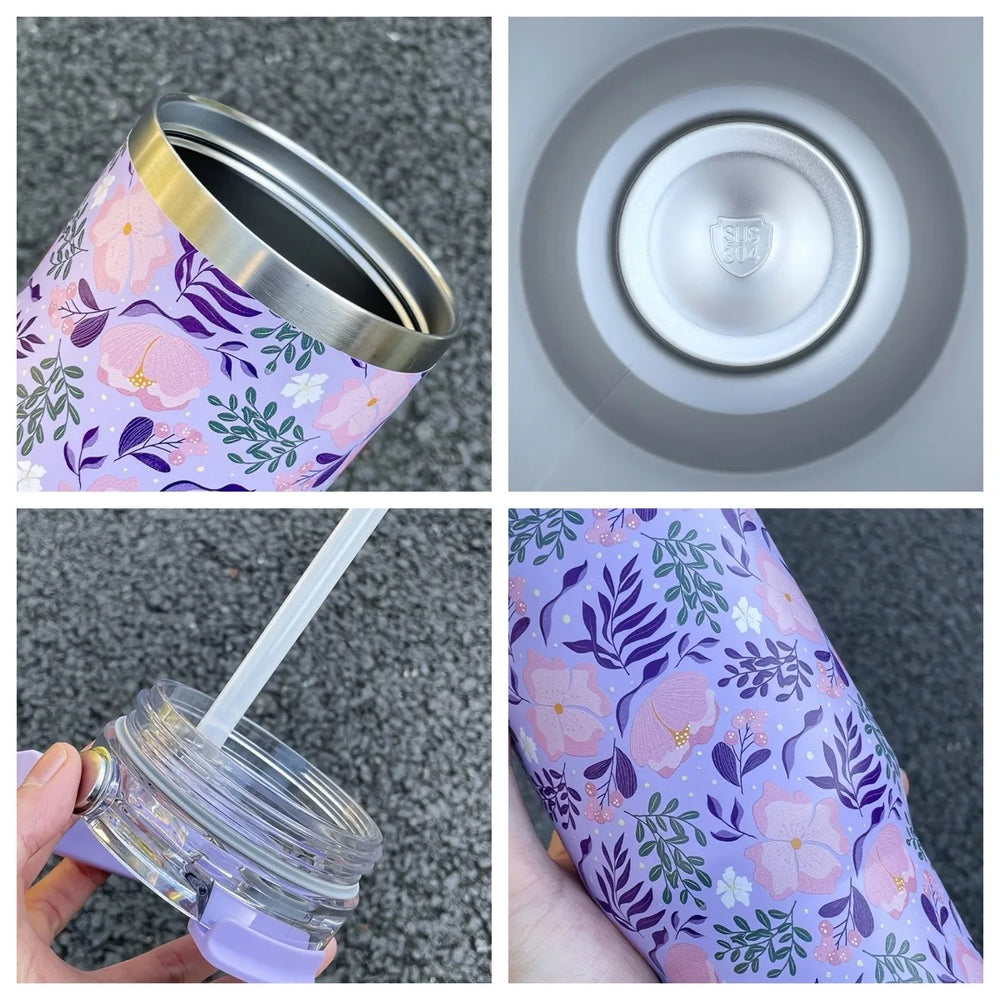 Thermo-Flasche – Edelstahl-Design – 900ml Fassungsvermögen