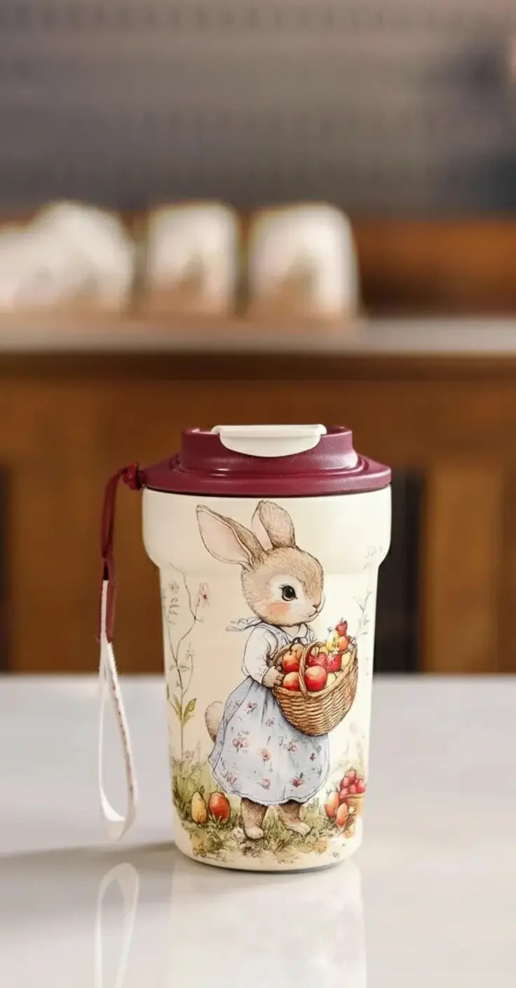 Thermosbecher – Keramikdesign – 420ml Vakuumflasche