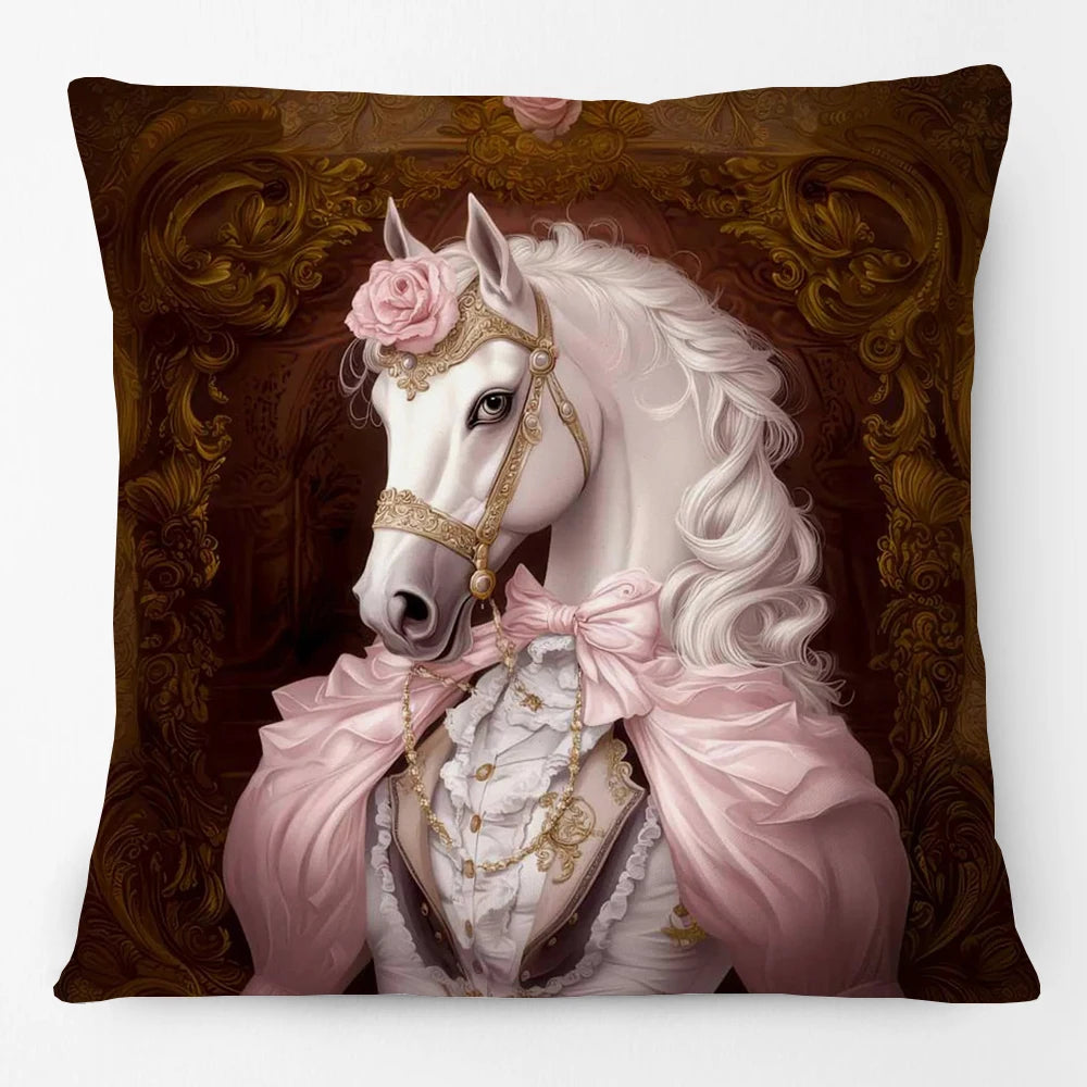 Tierportrait Kissenbezug – Weicher Stoff – Wohnzimmer