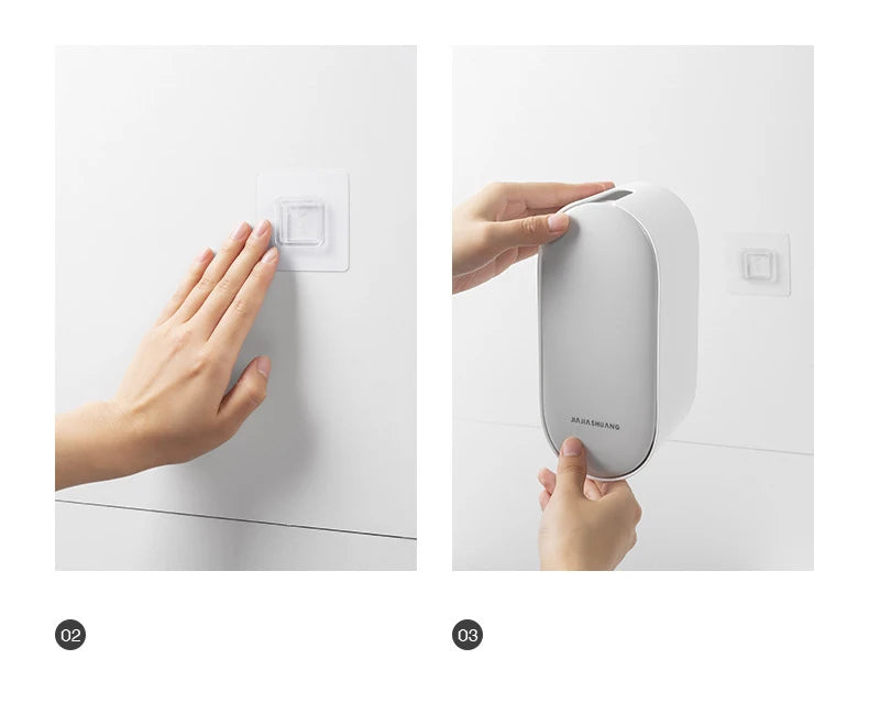 Toilettenbürste – Gebogenes Holzdesign – Wandmontage