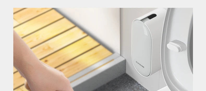 Toilettenbürste – Gebogenes Holzdesign – Wandmontage