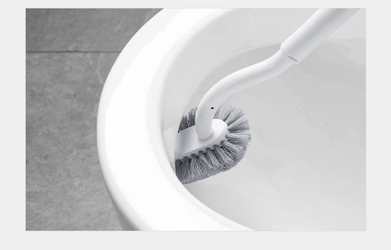 Toilettenbürste – Gebogenes Holzdesign – Wandmontage