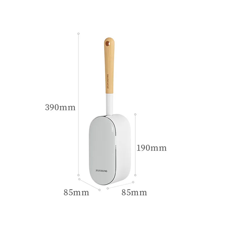 Toilettenbürste – Gebogenes Holzdesign – Wandmontage