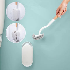 Toilettenbürste – Gebogenes Holzdesign – Wandmontage