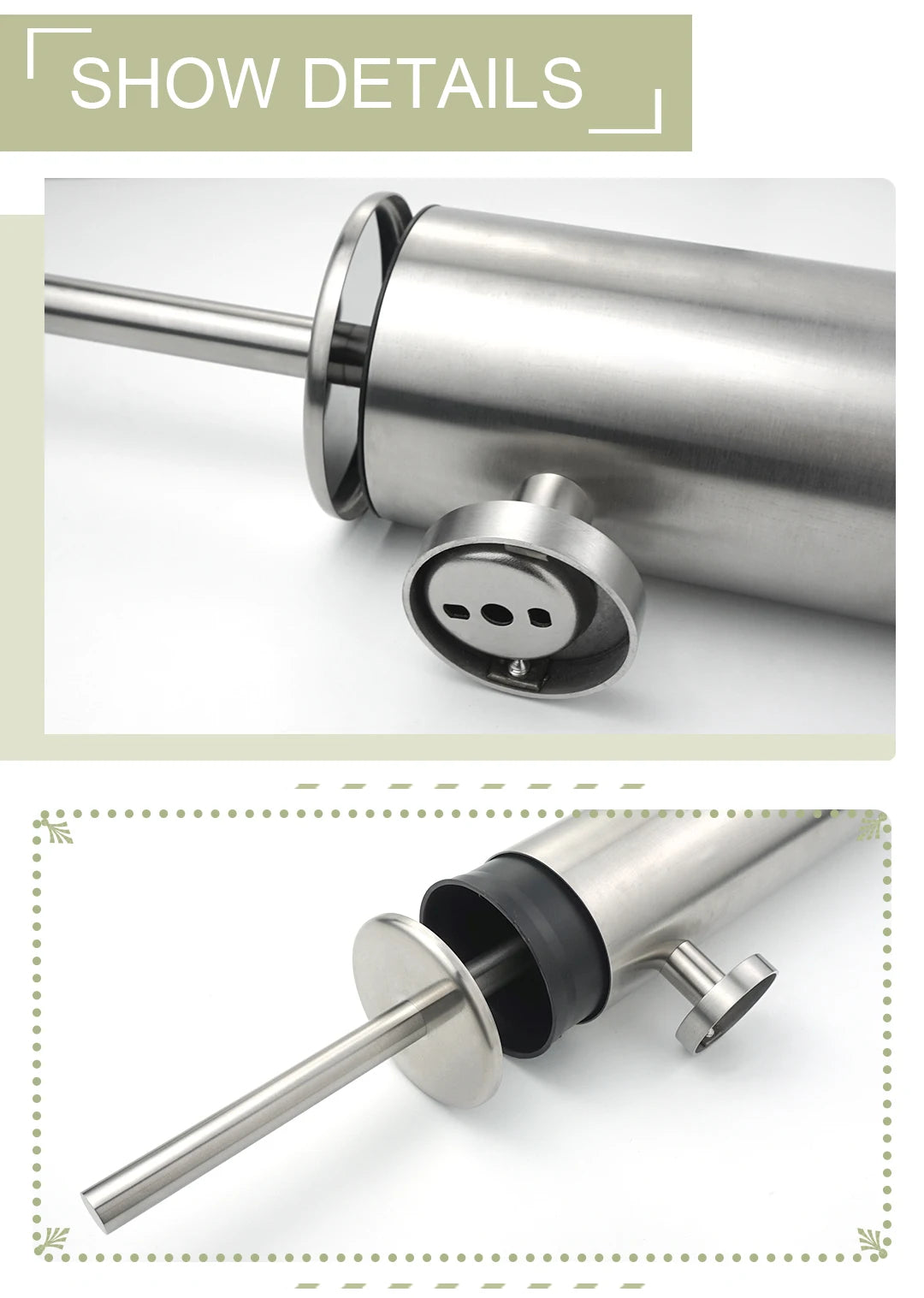 Toilettenbürstenhalter – Edelstahl Wandmontage