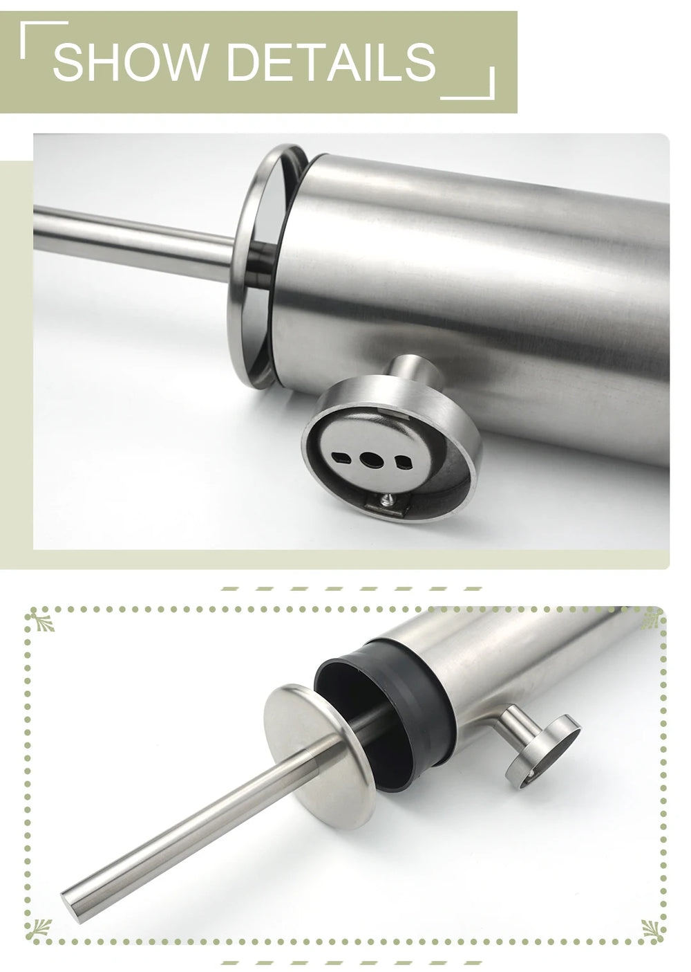 Toilettenbürstenhalter – Edelstahl Wandmontage