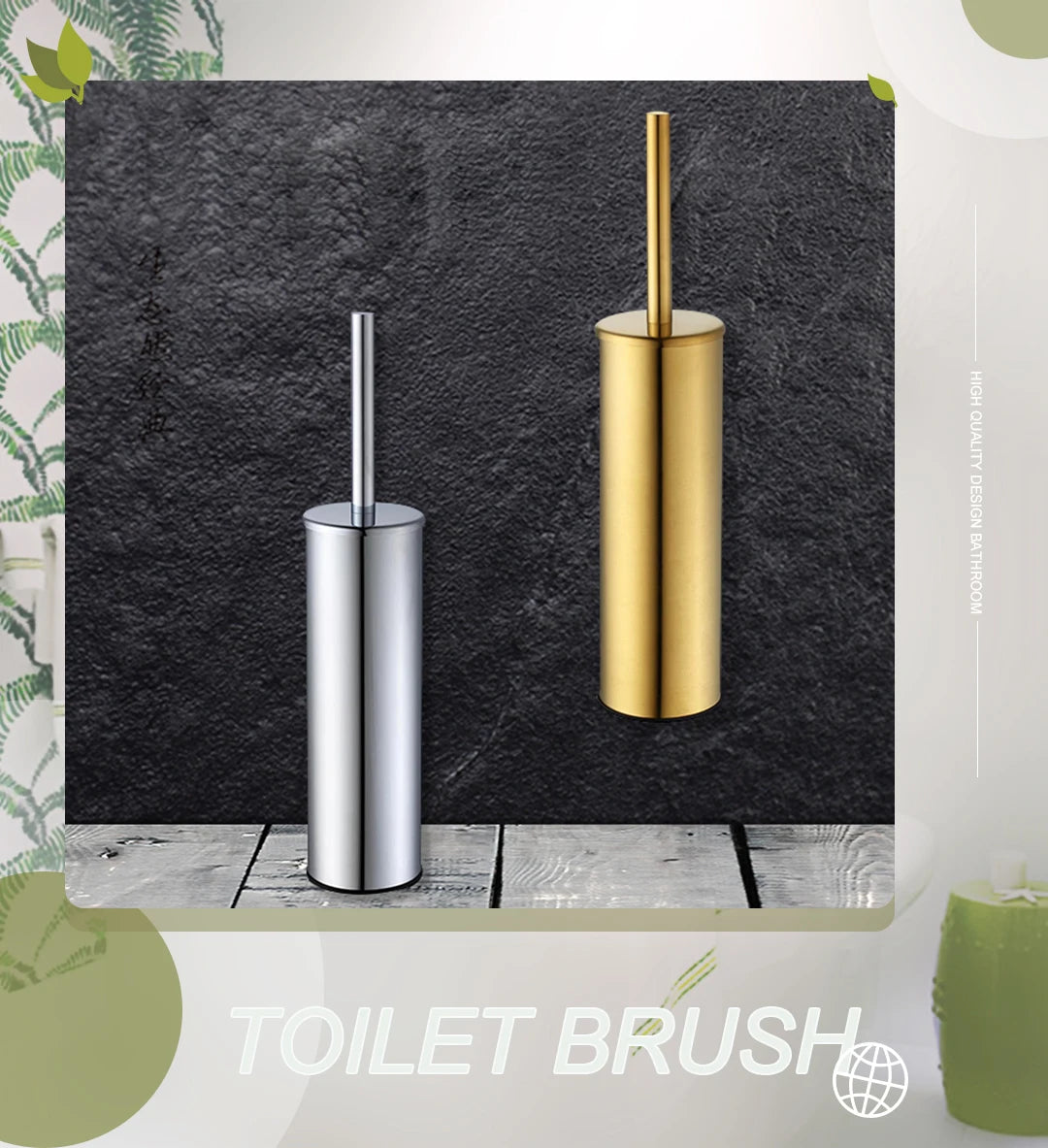 Toilettenbürstenhalter – Edelstahl Wandmontage