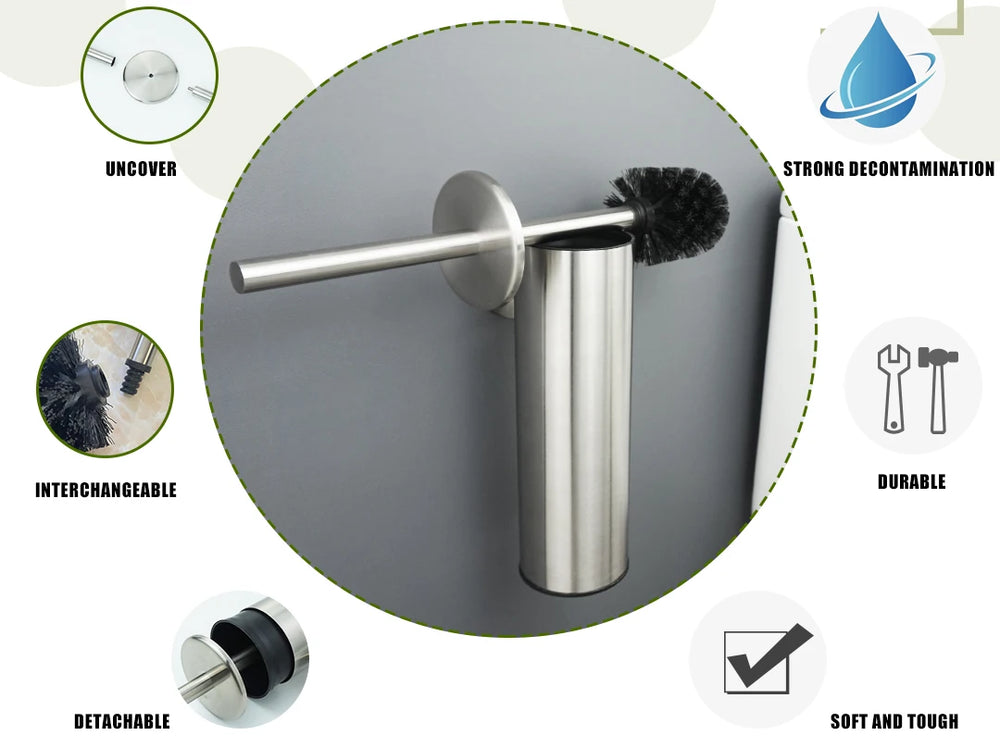 Toilettenbürstenhalter – Edelstahl Wandmontage