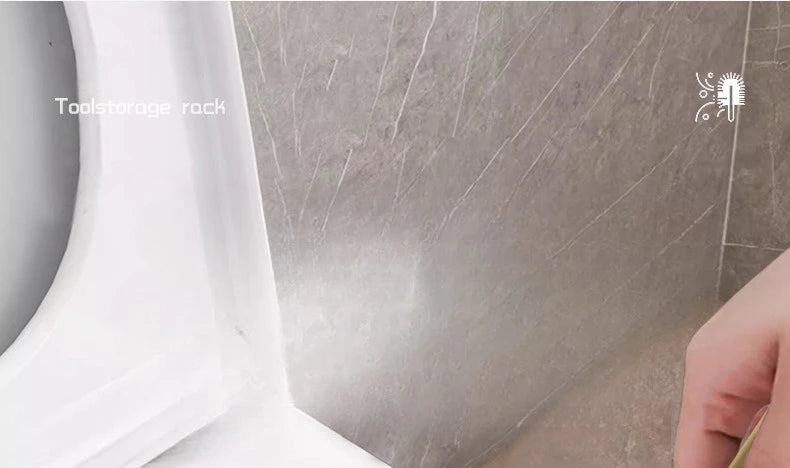 Toilettenbürstenhalter – Gebürstetes Gold Aluminium – Stilvolles Design