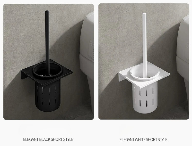 Toilettenbürstenhalter – Gebürstetes Gold Aluminium – Stilvolles Design