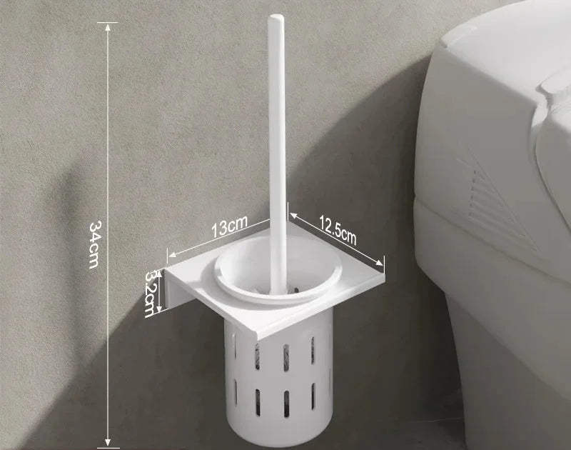 Toilettenbürstenhalter – Gebürstetes Gold Aluminium – Stilvolles Design