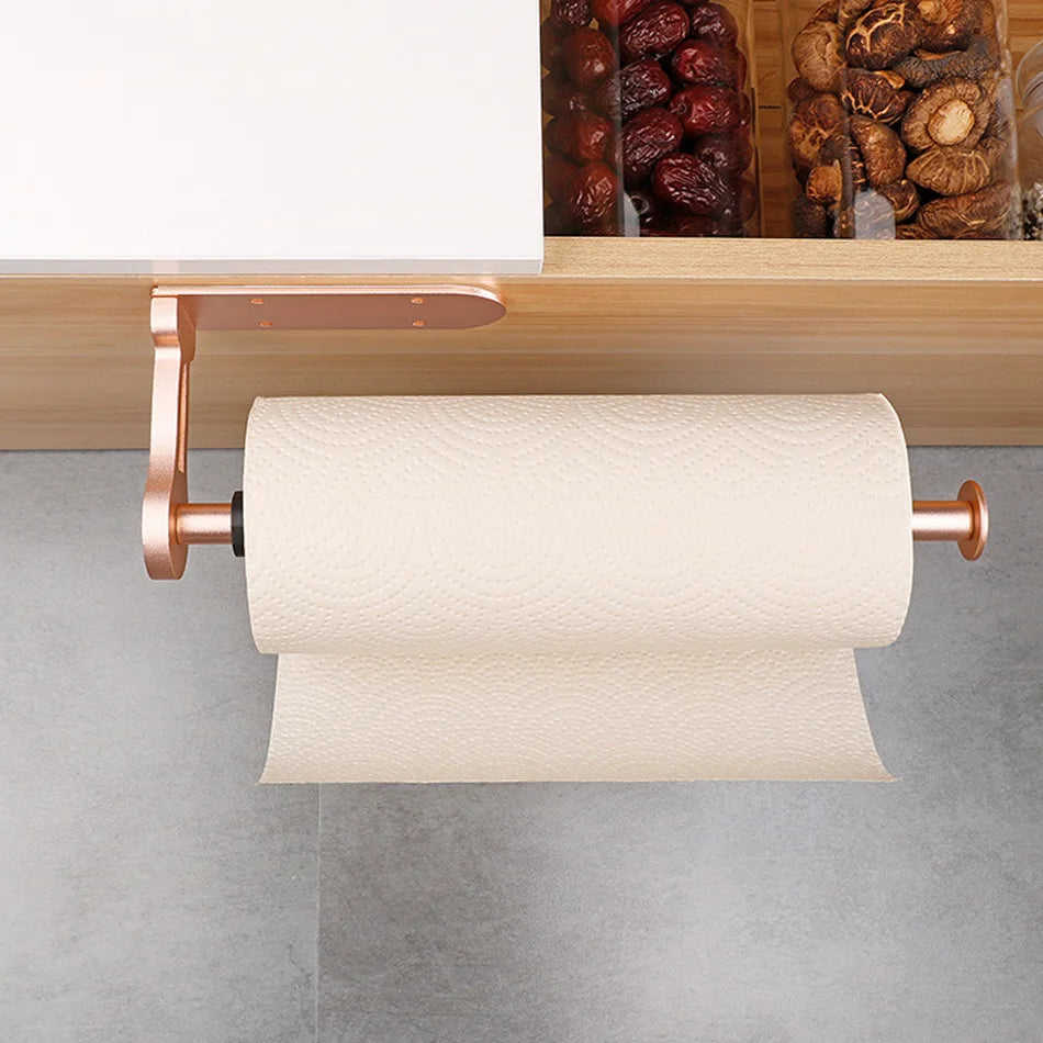 Toilettenpapierhalter – Roségold Aluminium – Wandmontage