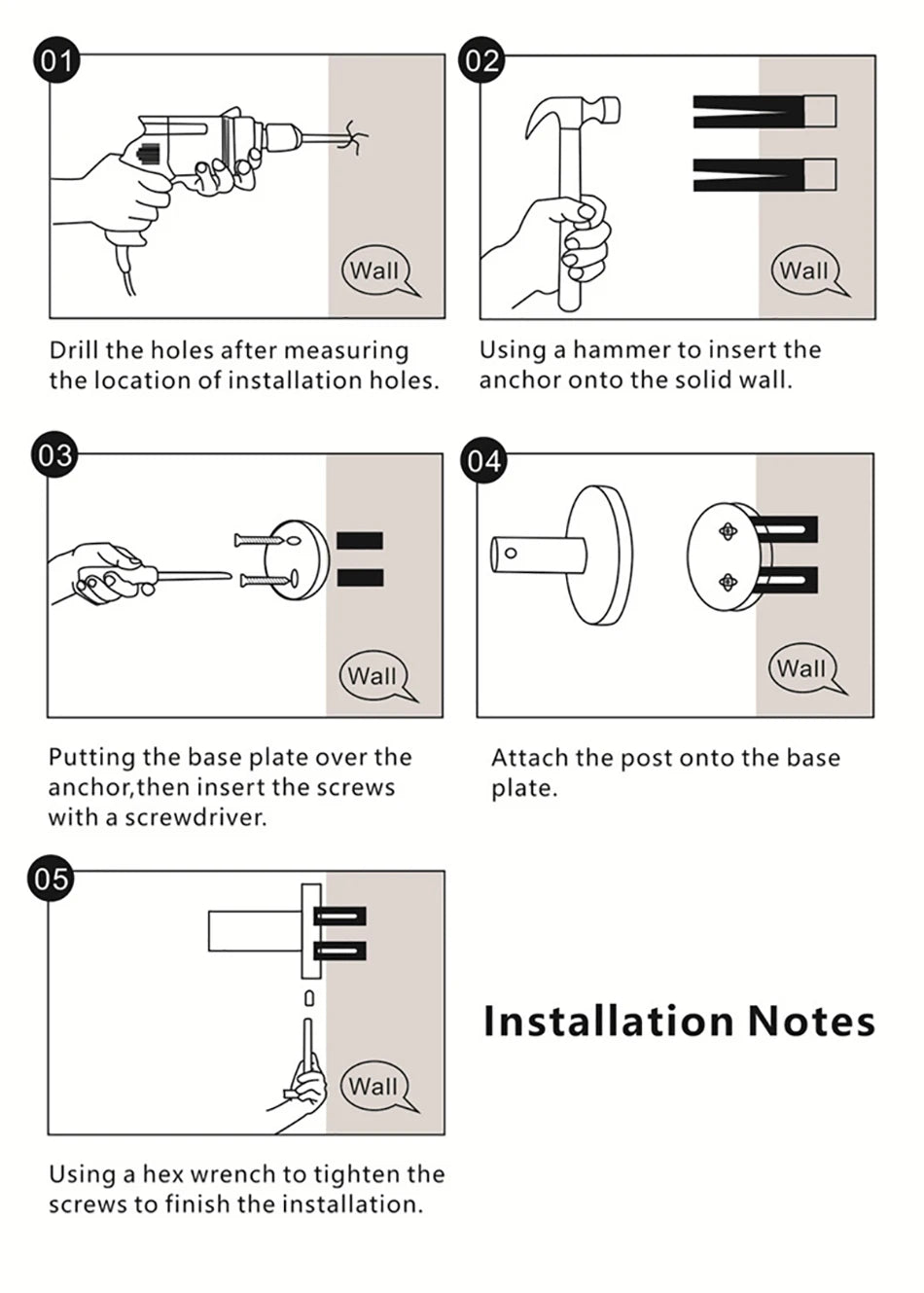 Toilettenpapierhalter – Roségold Aluminium – Wandmontage