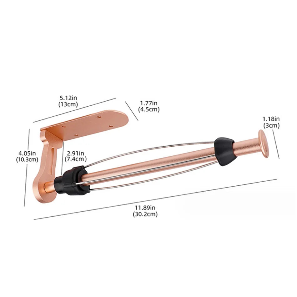 Toilettenpapierhalter – Roségold Aluminium – Wandmontage