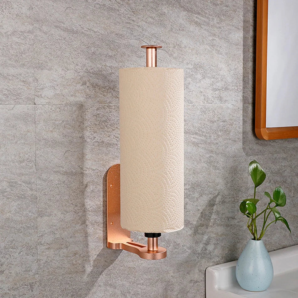 Toilettenpapierhalter – Roségold Aluminium – Wandmontage