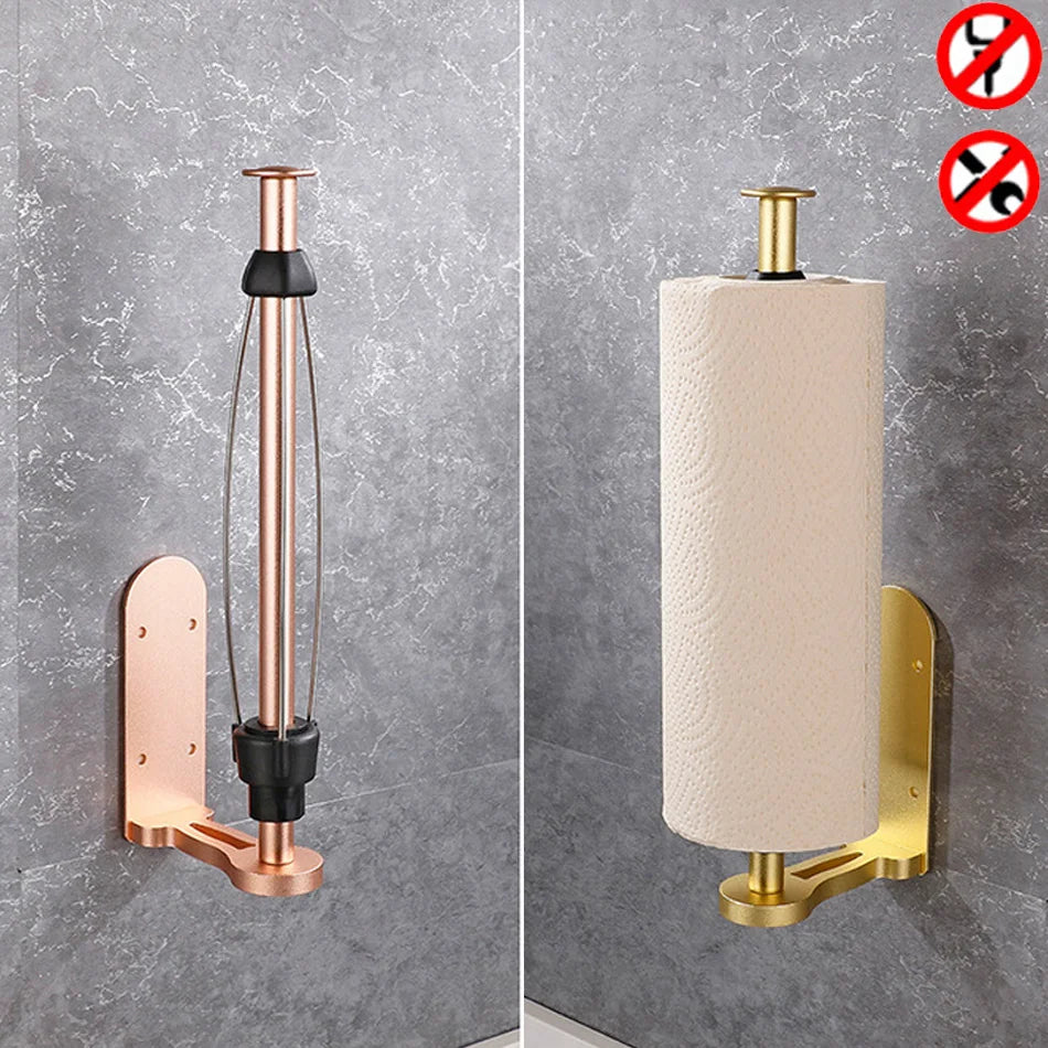Toilettenpapierhalter – Roségold Aluminium – Wandmontage