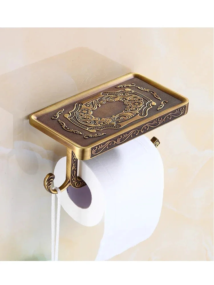 Toilettenpapierhalter – Vintage Aluminium – Wandmontage