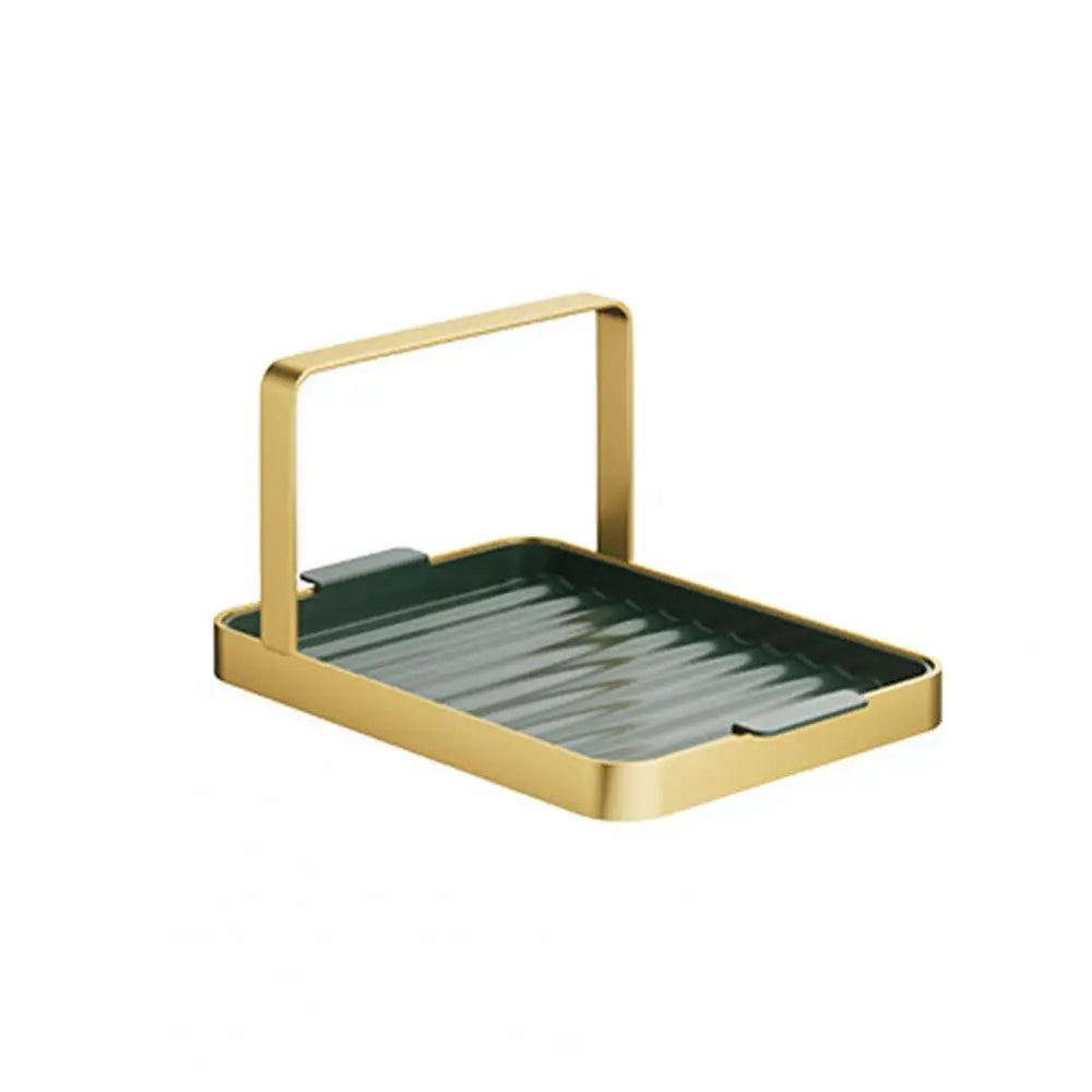 Topfdeckelhalter – Karbonstahl & Gold – Platzsparend