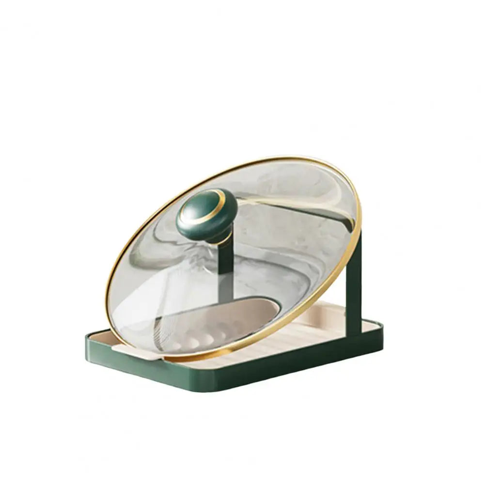 Topfdeckelhalter – Karbonstahl & Gold – Platzsparend