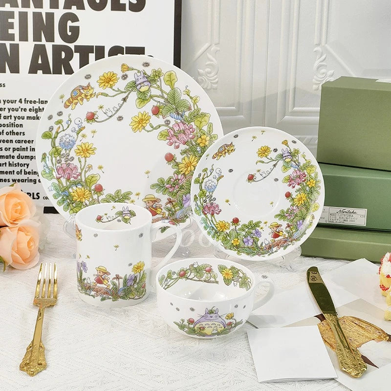 Totoro Tafelgeschirr Set – Niedliches Design – Geschenkbox