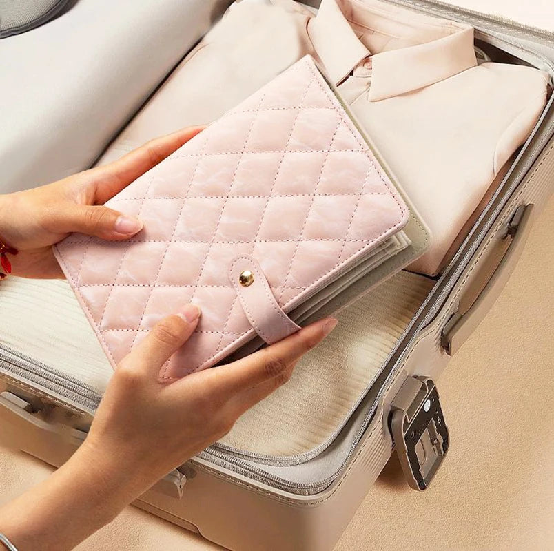 Tragbare Schmuckaufbewahrung – PU Leder, 21.4x14.5cm