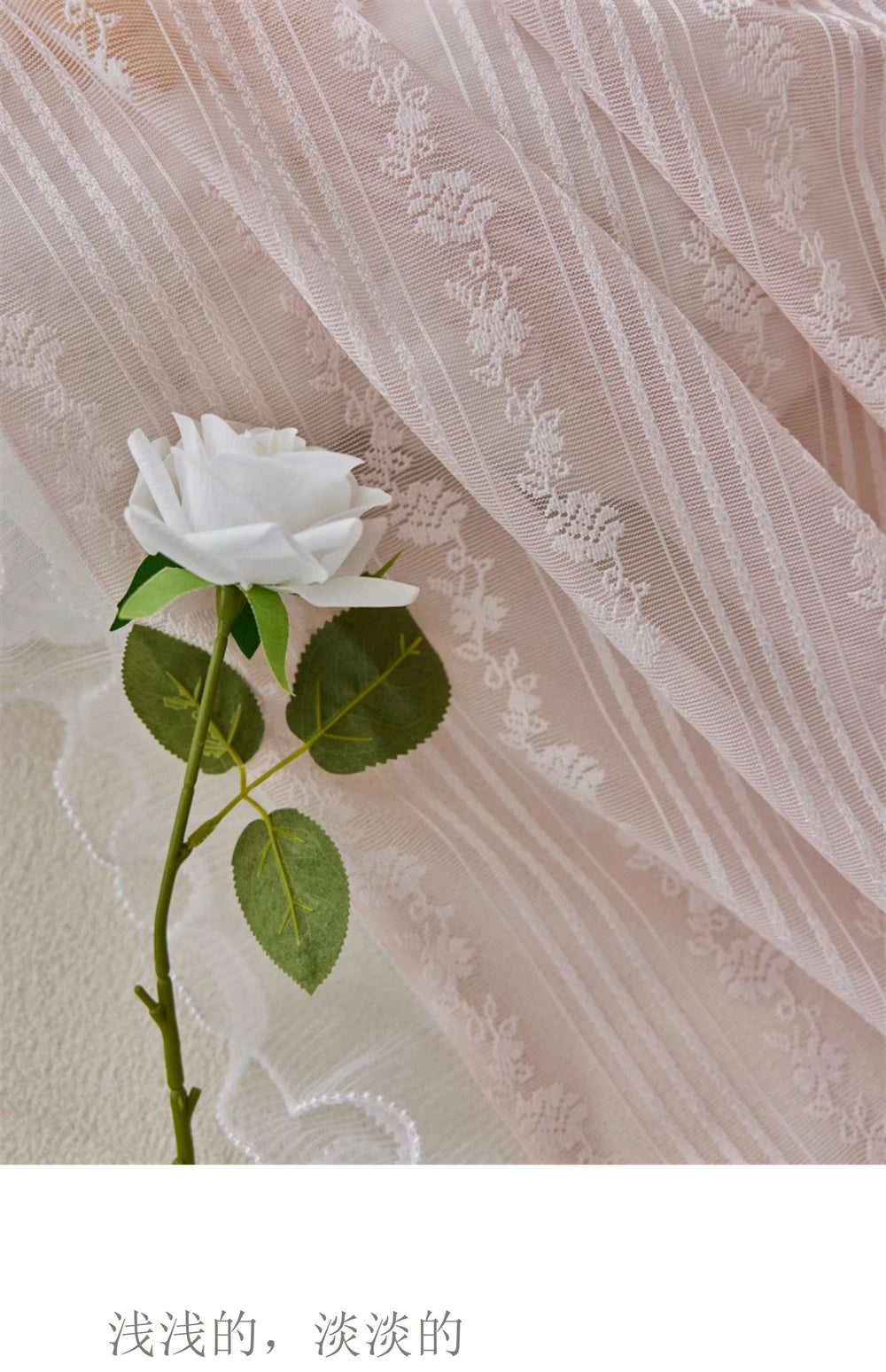Transparente Prinzessinnen-Vorhänge – Jacquard-Design – Luxus-Wohnzimmer