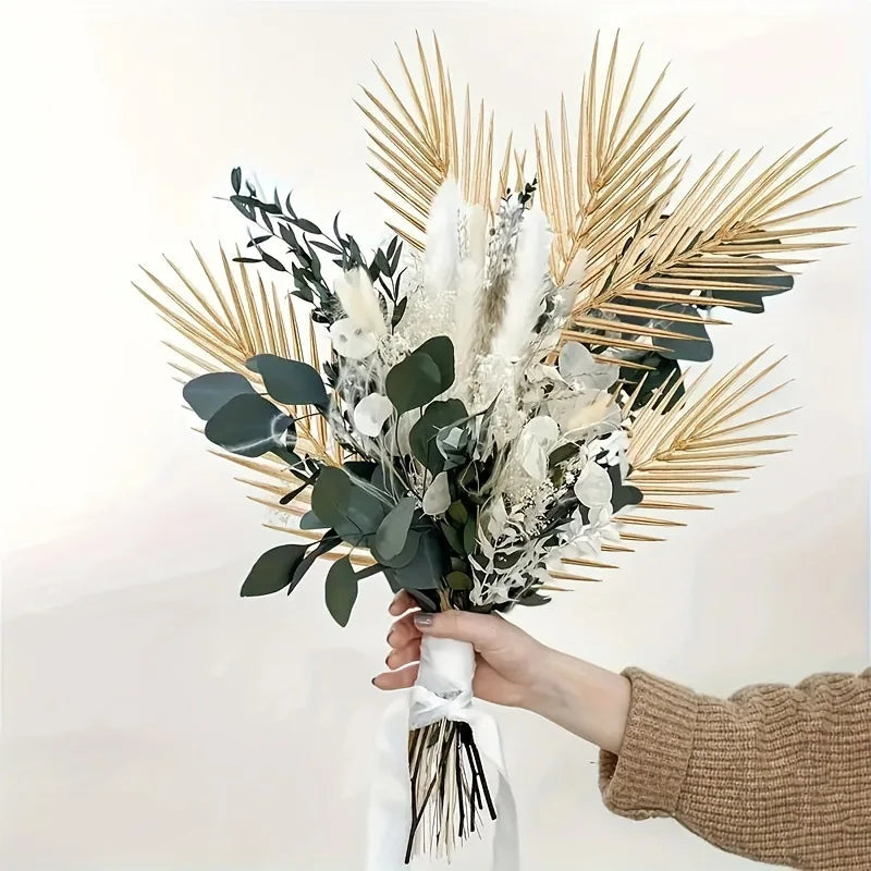 Tropische Palmblätter – Kunst-Set für Zuhause & Event