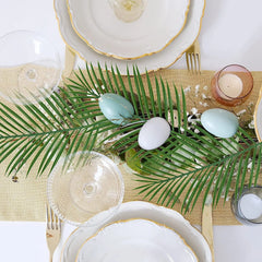 Tropische Palmblätter – Kunst-Set für Zuhause & Event