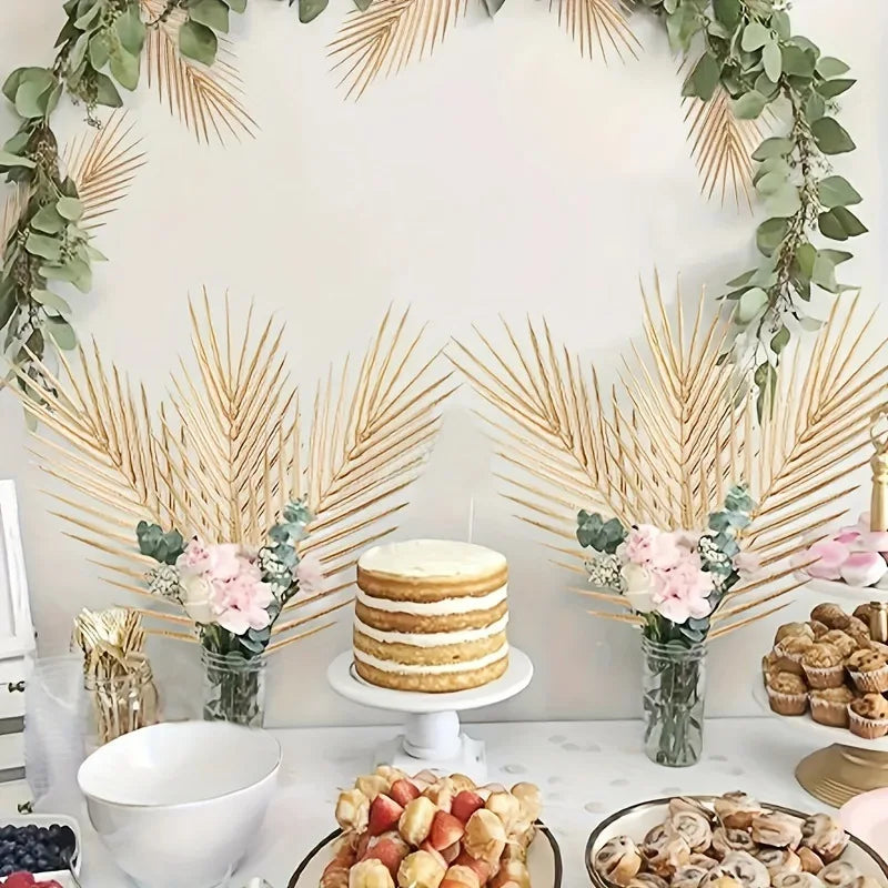 Tropische Palmblätter – Kunst-Set für Zuhause & Event