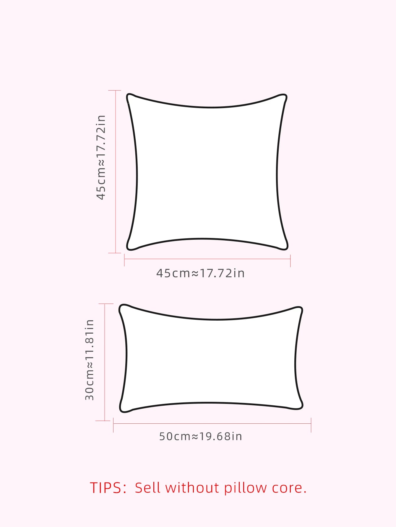 Tulpenmuster Kissenbezug – Bohemian Baumwolle – 450mm*450mm