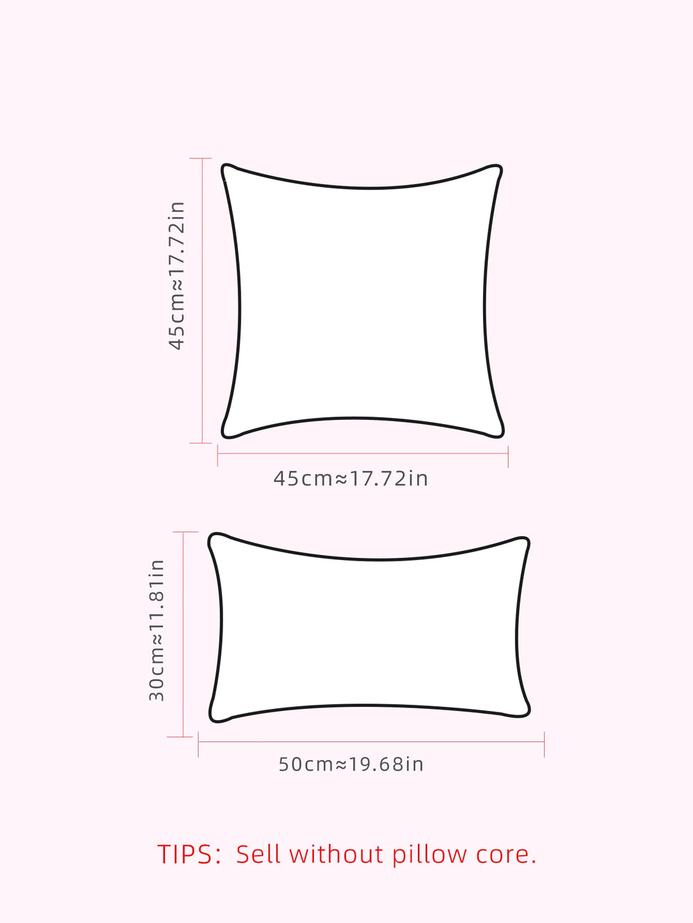 Tulpenmuster Kissenbezug – Bohemian Baumwolle – 450mm*450mm