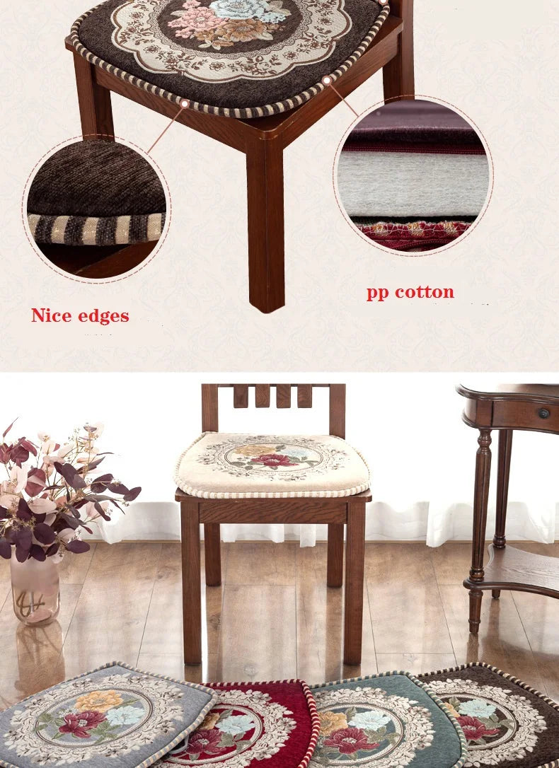 U-förmige Memory-Schaum-Sitzkissen – Blumenmuster 42x44cm