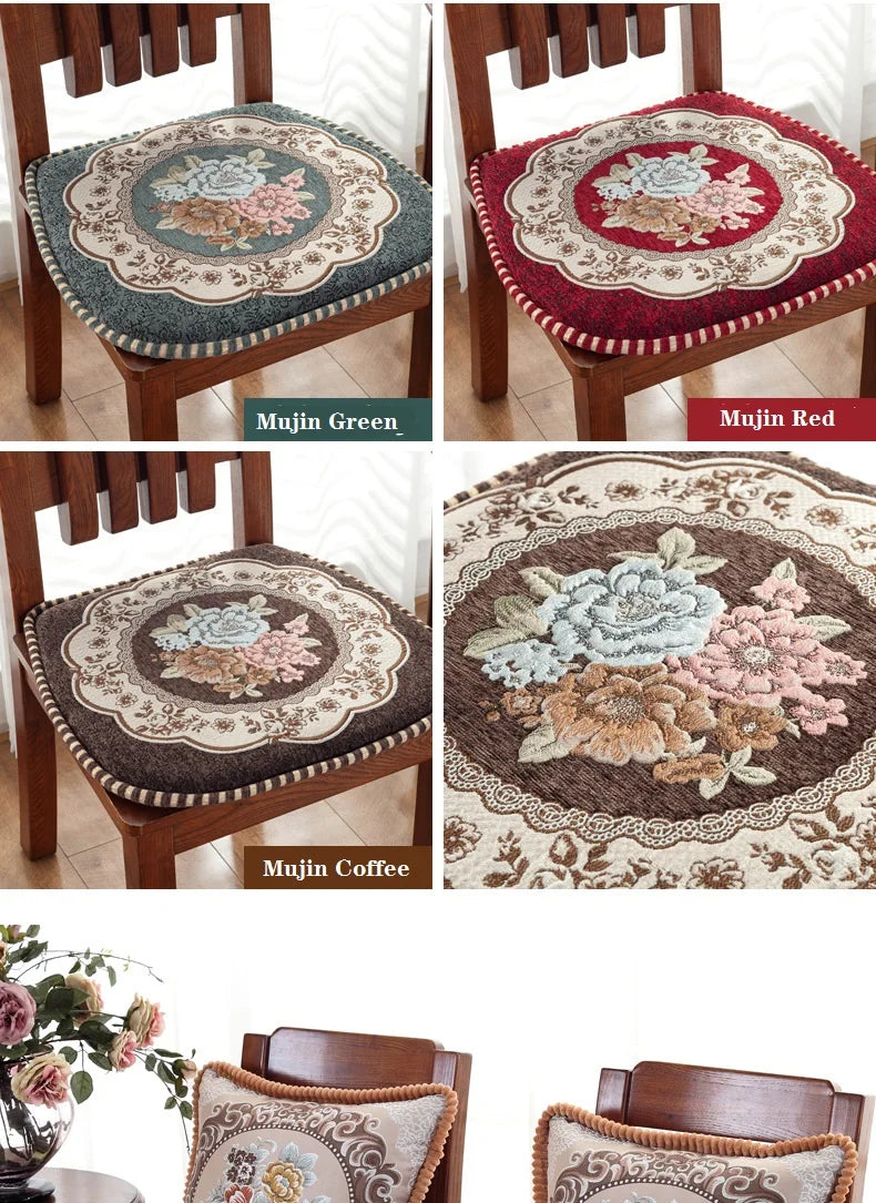 U-förmige Memory-Schaum-Sitzkissen – Blumenmuster 42x44cm