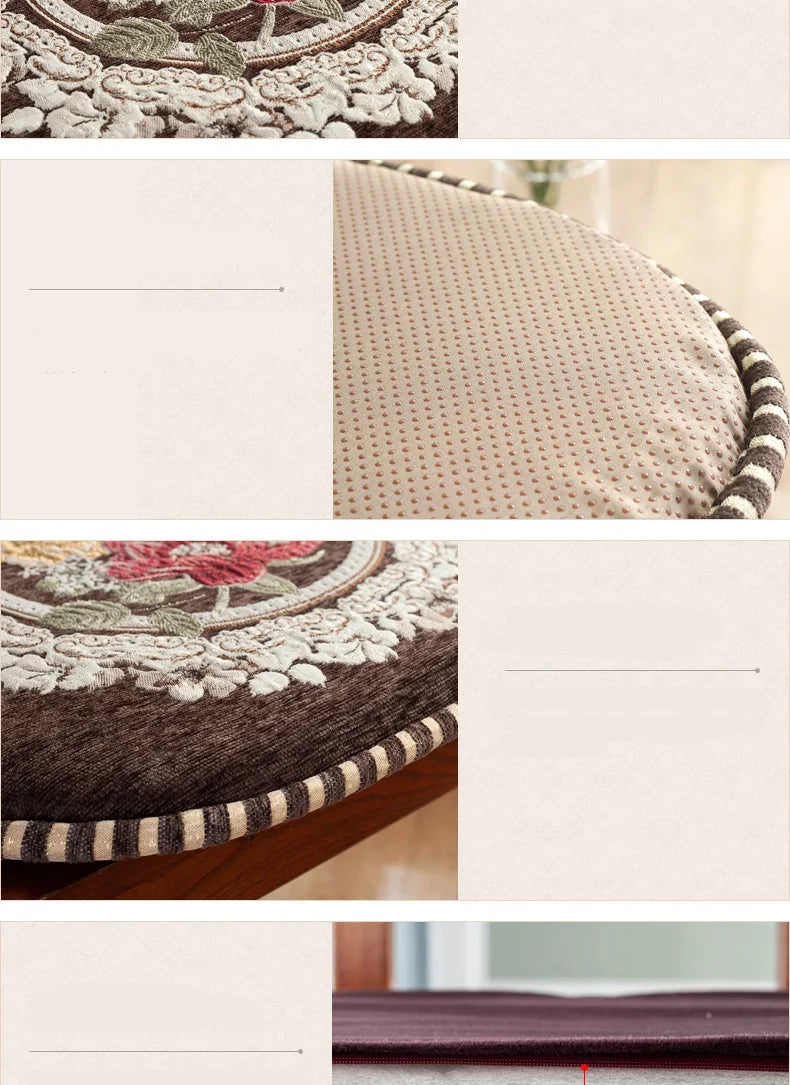 U-förmige Memory-Schaum-Sitzkissen – Blumenmuster 42x44cm