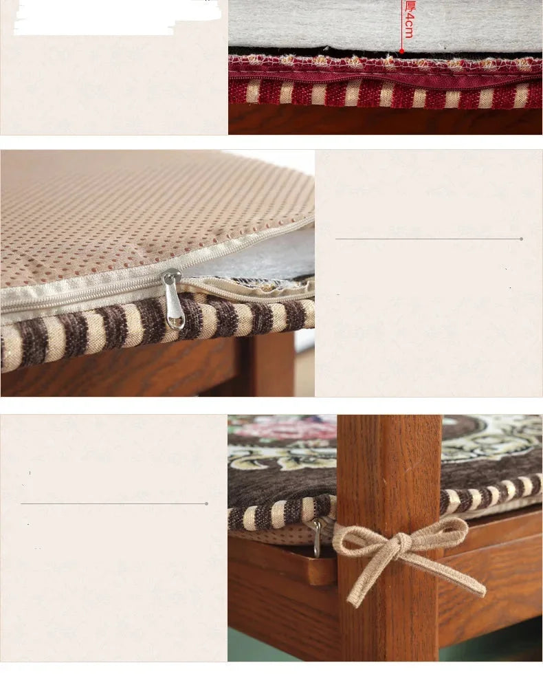 U-förmige Memory-Schaum-Sitzkissen – Blumenmuster 42x44cm